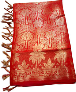 AZ Silk Silk Blend Self Design Women Dupatta