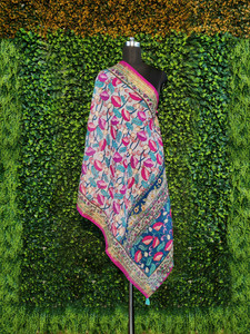 DAUMBI INTERNATIONAL Linen Blend Printed Women Dupatta