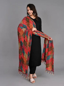SR Textiles Crepe Chiffon Printed Women Dupatta