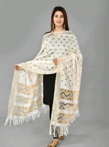Ratan creation Jacquard, Polycotton Self Design Women Dupatta