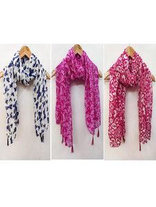 URGEN Georgette Floral Print Women Dupatta