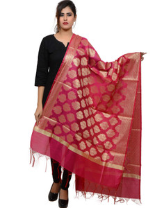 BANJARA INDIA Pure Silk Woven Women Dupatta