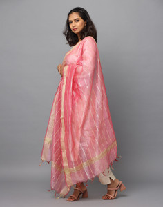 Hella Fashions Poly Chanderi Striped Women Dupatta