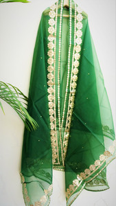parampara clothing Organza Woven Women Dupatta