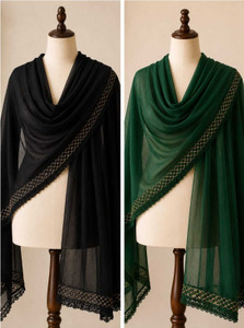 Marudhara Fashion Chiffon Self Design Women Dupatta