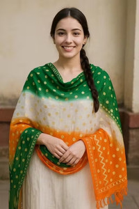 TMT HUB Cotton Silk Printed Women Dupatta