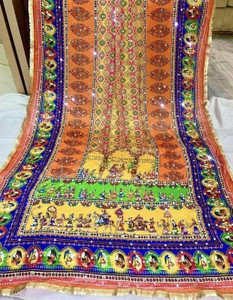 tathastufab Cotton Blend Embroidered Women Dupatta