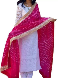 pk hub Art Silk Self Design Women Dupatta