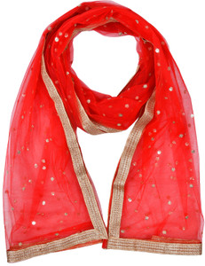 YOUTHQUAKE Net Embellished Women Dupatta