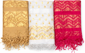 Avdip Cotton Blend Woven Women Dupatta