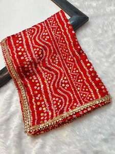 Nayerang Art Silk Printed Women Dupatta