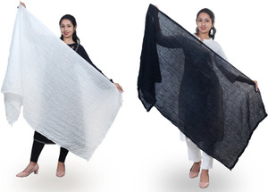 KHARARi Pure Cotton Solid Women Dupatta
