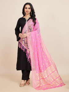 Maya Son Art Silk Checkered Women Dupatta