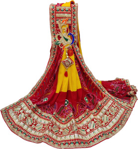 Ranisatiya Creation Georgette Embroidered Women Dupatta