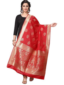 RRK IMPORT AND EXPORT Jacquard Woven Women Dupatta