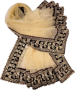 Navti Creations Net Embroidered Women Dupatta