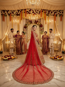 RKCREATIONnn Net Embroidered Women Dupatta