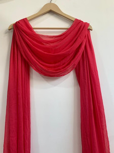 नूरफशिओन महिलाओं के लिए शिफॉन सॉलिड दुपट्टा