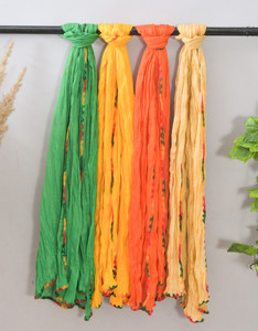 LA FEMINAE Pure Cotton Solid Women Dupatta