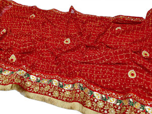 Ranisatiya Creation Art Silk Embroidered Women Dupatta