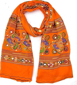 TMT HUB Cotton Silk Embroidered Women Dupatta