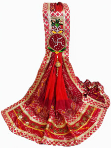 Avilhara Satin Blend Embroidered Women Dupatta