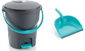 ELINOR PLASTIC DUSTBIN AND DUSTPAN HIGH QUALITY MATERIAL Plastic Dustbin