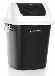 ACTIONWARE 18L dustbin, plastic dustbin, swing lid dustbin, डस्टबिन