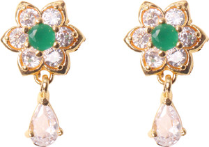 CUTE GOLD One Gram Gold Plated Fashion Traditional Earring for Women & Girls Copper Stud Earring