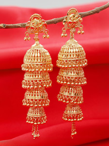 Bhagya Lakshmi Traditional Alloy Jhumki Earring