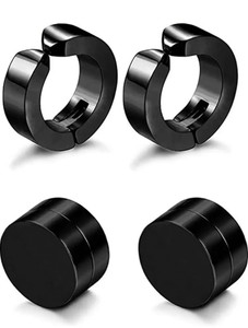 Lila Mens & Women Fashion Jewellery Combo of Round Barbell Magnet Earrings & Non Pierced Pressing Earings Valentine Piercing Multi Round Dumbell Stud Bali Hoop earring Jewelry for Men/Boys/Girls/Women/Unisex Pierced Daily use Simple Ear cuff style Alloy Bali Ear rings, Brass Earring Set, Clip-on Earring, Plug Earring, Hoop Earring, Non-Pierced Magnet Bali Ear rings Salman khan style Kaju bali, Surgical Plug, Cubic Zirconia, Copper, Brass, Artificial latest design stylish fashionable jewelery, Metal Stud Earring, Magnetic Earring