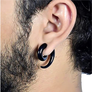 गोल्डनेरा Black Boys Funky Piercing (Single Ear) Stud Metal Stud Earring