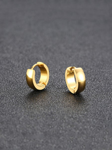 YELLOW CHIMES Latest Design Stainless Steel Trendy for Men and Boys Metal Huggie Earring