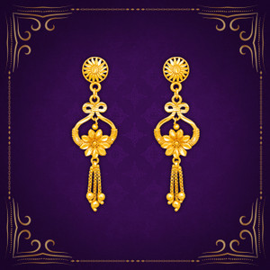 लव फैशन Traditional Micron Gold Plated Premium Earrings Collection For Girls Brass Drops & Danglers