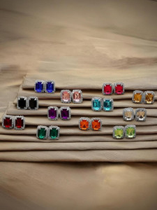 RAKSHA ENTERPRISE COMBO OF 12 Diamond Alloy Stud Earring