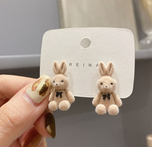 AKISON JEWELS Cute Teddy Bear Rabbits Korean Earrings western earrings for women Alloy Earring Set, Stud Earring