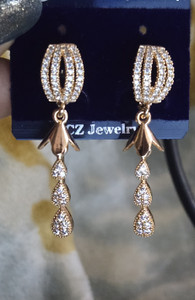 Bravo ER EARRINGS FOR WOMEN Cubic Zirconia Alloy Drops & Danglers