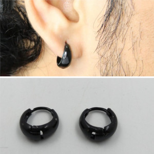Vipunj Vedansh Enterprises Stylish Titanium Plated Unisex Hoop Earrings Stainless Steel Hoop Earring