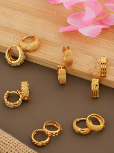 Weroxa Combo Of 6 Earrings Brass Drops & Danglers