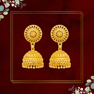 आर्च फैशन New Micro Platted 1grm Premium Earring Collection Brass Jhumki Earring