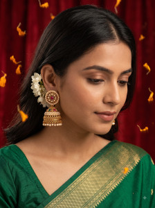 RINGLES JHUMKA TRADITIONAL EARRING FOR WOMEN Pearl Alloy Jhumki Earring, Drops & Danglers