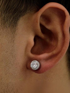 Salty Alpha Eclipse Earrings for Men & Boys | Ear Tops | Ear Piece | Aesthetic Jewellery Stainless Steel Stud Earring