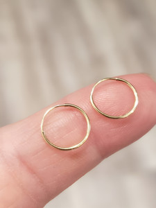 DS MRT Fancy Gold Plated Small Hoop Bali Earrings For baby Girl, Women Pack Of 6 Pair Brass Hoop Earring