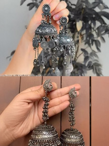 Samridhi DC Afghani Oxidised Jhumka Earring,Trending Earring for women & girls Alloy Drops & Danglers