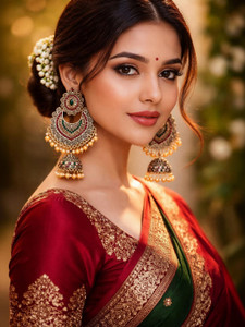 SANTABUTIQUE k118 Brass Jhumki Earring