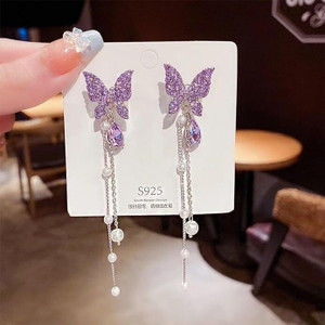 Highlark Korean Butterfly Wings Earring, Stylish Trendy Earrings Alloy Drops & Danglers