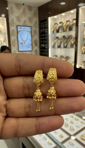 RR BROTHERS Gold Plated Earrings | Earring Set | Brass | One Gram |Latest Design | Brass Earring Set