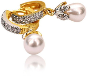 RENAISSANCE TRADERS new gol beautiful stylish moti bali Metal Stud Earring