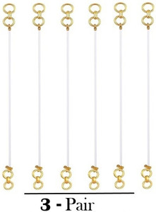 ARISTAL Jewellery Gold Plated Invisible Transparent Stretchable Heavy Earrings Support Ear Chain Brass Ear Thread