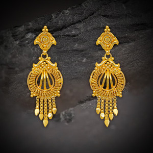 LUV FASHION Premium Collection For Micron Gold Plated Earring For Women And Girls Brass Drops & Danglers
